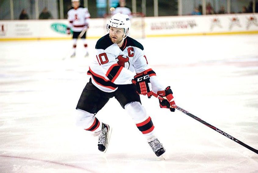 If you happen to see a few New Jersey Devils’ logos in the Mile One Centre crowd for tonight’s Game 3 of the Eastern Conference quarter-final, there’s a good chance they will belong to a relative of Albany Devils’ captain Rod Pelley, who has a wealth of family throughout the province.