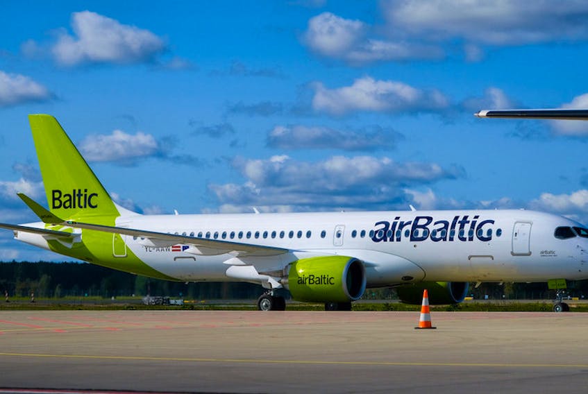 Chorus Aviation Inc. of Halifax announced Monday the delivery of a new Airbus A220-300 aircraft to airBaltic of Latvia. The aircraft is the third of five units to be placed on long-term lease with the airline. The other two are expected to be delivered later this year.
