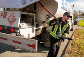 Jason White, owner of Elite Heating Oil, arrives to fill up an oil tank in Leiblin Park on Wednesday, October 28, 2020.
Ryan Taplin - The Chronicle Herald