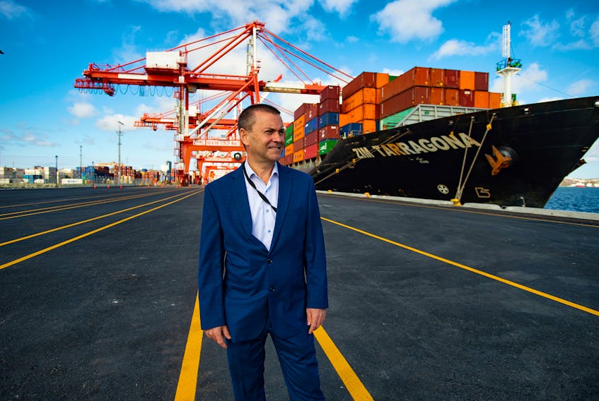 Halifax Port Authority president and CEO Allan Gray poses for a photo on the new South End Container Terminal extension on Friday, October 23, 2020. The Zim Tarragona was the first vessel to use the extension.
Ryan Taplin - The Chronicle Herald