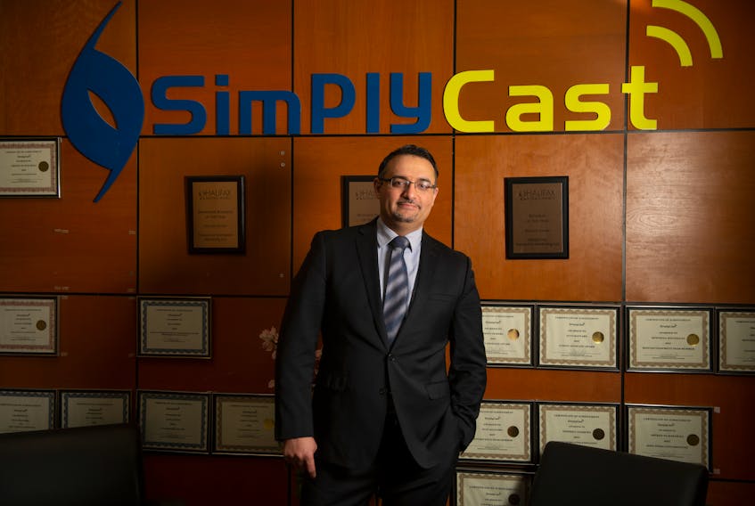 SimplyCast CEO Saeed El-Darahali at his company's Dartmouth office on Tuesday, November 17, 2020.
Ryan Taplin - The Chronicle Herald