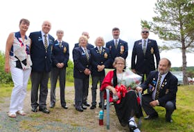 An appreciative Royal Canadian Legion, Branch 1, presented Madonna Porter with flowers and many expressions of thanks Saturday morning for the kind donation of her huge collection of Barbie dolls and other collectables to the legion. A number of legion members arrived at her C.B.S. home to pack up and remove the collection that will be auctioned off at a later time. The donation will help the branch carry on its many services after being severely impacted by the COVID-19 restrictions. Glen Whiffen/The Telegram
See story: https://www.thetelegram.com/news/local/cbs-woman-is-saying-goodbye-to-her-extensive-barbie-collection-to-help-local-veterans-472210/
