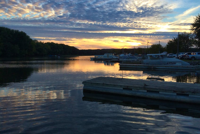 The Galena Boating Club in Illinois at sunset. — Russell Wangersky/SaltWire Network