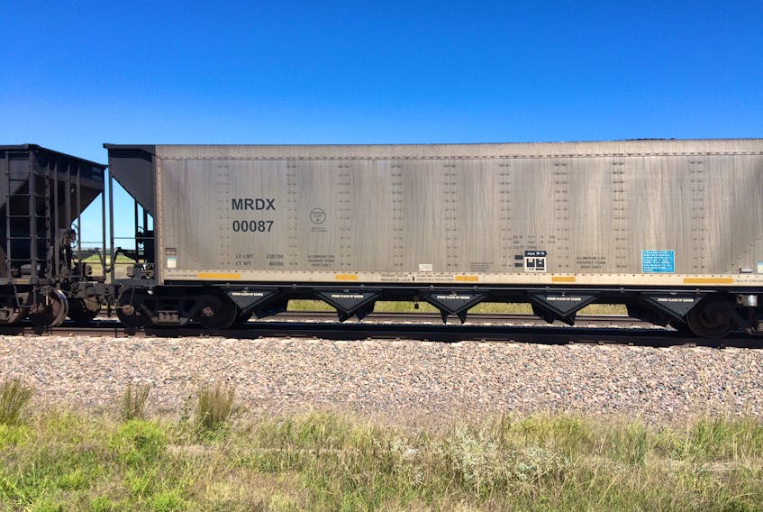Empty coal train in Nebraska, heading west to reload. RUSSELL WANGERSKY/THE TELEGRAM