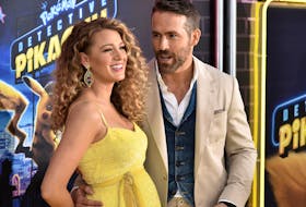 Blake Lively and Ryan Reynolds at the Detective Pikachu red carpet in May revealing they were expecting.
