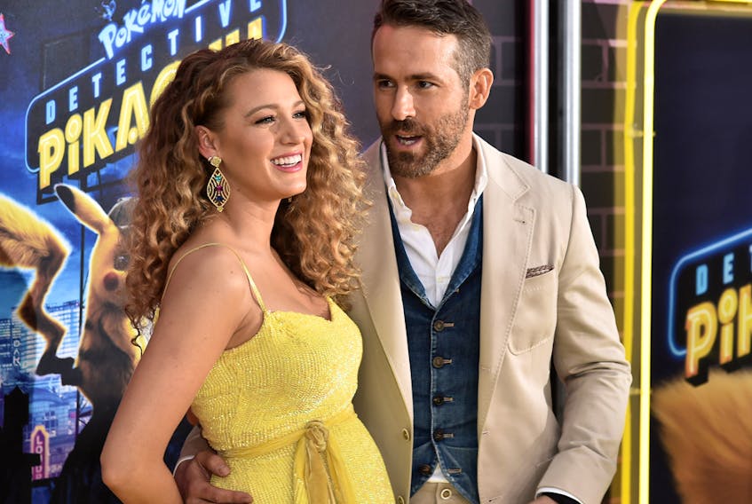 Blake Lively and Ryan Reynolds at the Detective Pikachu red carpet in May revealing they were expecting.