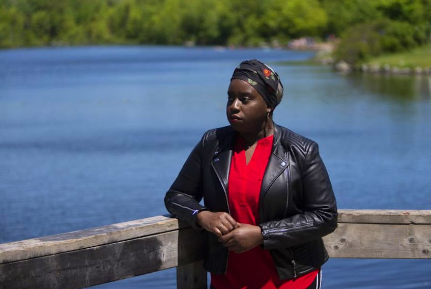 Dartmouth resident Sarah Poko reflects on the Black experience in North America on Tuesday, June 16, 2020.