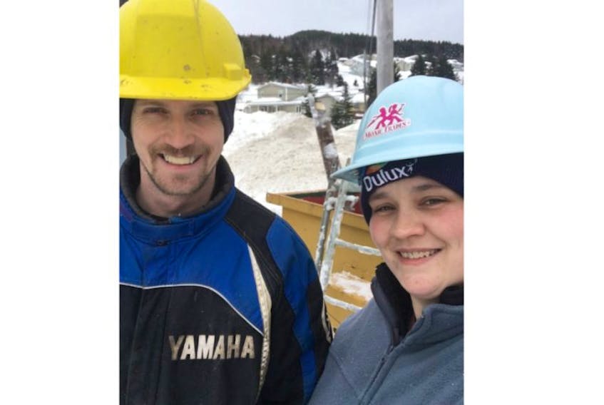 Adam and Jessica Quehe will be doing some work over the next few months to get their new home ready. The Quehes are one of the two families selected to become owners of one of the units in the duplex in Corner Brook.