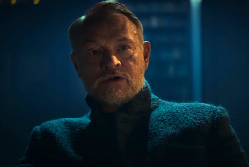 A screenshot from the trailer for Foundation shows Jared Harris as Hari Seldon.
