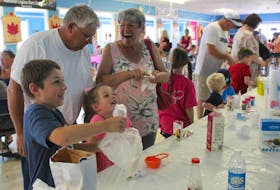 In 2019, from left, Mason Keylor and his sister Leighton from Glace Bay attended the Seaside Daze summer festival in Dominion with their grandparents Lawrence and Susan Wilson. CAPE BRETON POST FILE