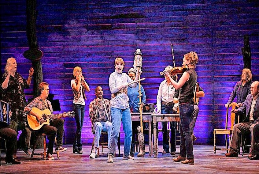 <p>The company of the Seattle Repertory Theatre in a scene from “Come From Away.” The musical will begin performances on Broadway at a Shubert Theater to be announced in February 2017, following productions at Washington, D.C.’s Ford’s Theatre and Toronto’s Royal Alexandra Theatre.</p>