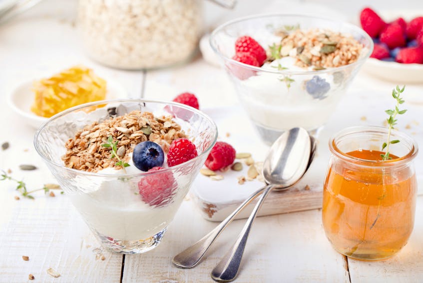 You can easily add yogurt to your daily diet by making yogurt parfaits or smoothies for breakfast. 