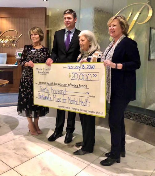 Maureen Banyard was able to make a significant donation to the Mental Health Foundation of Nova Scotia as a result of her Music for Mental Health fundraiser. The event raised $10,000 and Shannex matched that amount, making the total donation $20,000. 


