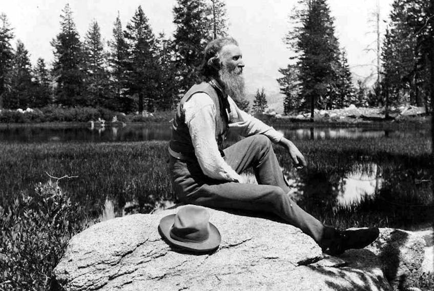 John Muir, founder of the Sierra Club, in San Francisco in 1892.