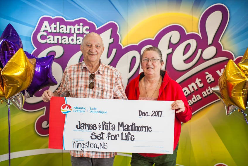Kingston residents James and Rita Manthorne are the province’s latest Set for Life winners.