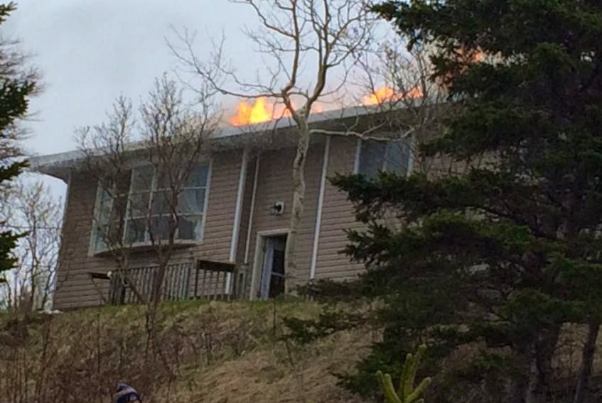 A home in Marystown was destroyed by fire Sunday evening.
