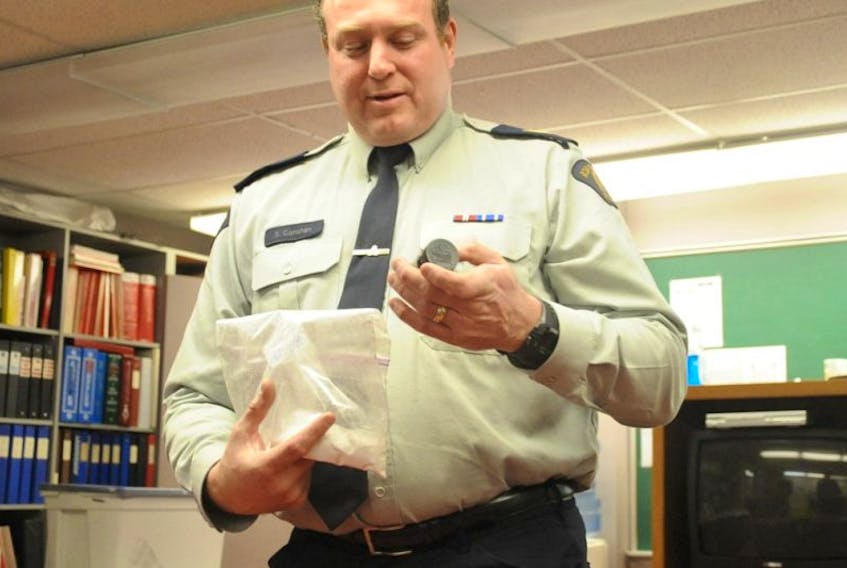 ['Sgt. Steve Conohan is a clandestine drug lab expert with the Royal Canadian Mounted Police. He was in Corner Brook this week to educated local first reponders about the dangers of homemade chemical drugs.']