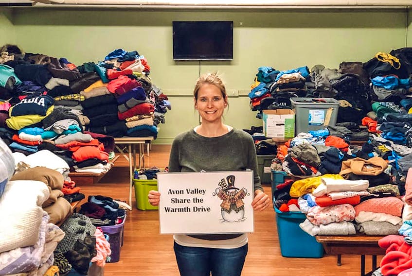 For the fourth year, Angela Ross is organizing the Avon Valley Share the Warmth Drive. Donations will be accepted until Dec. 1. She’s predicting a greater need this year due to the impact of COVID-19 on the economy.
Mairi Chantal/CONTRIBUTED
