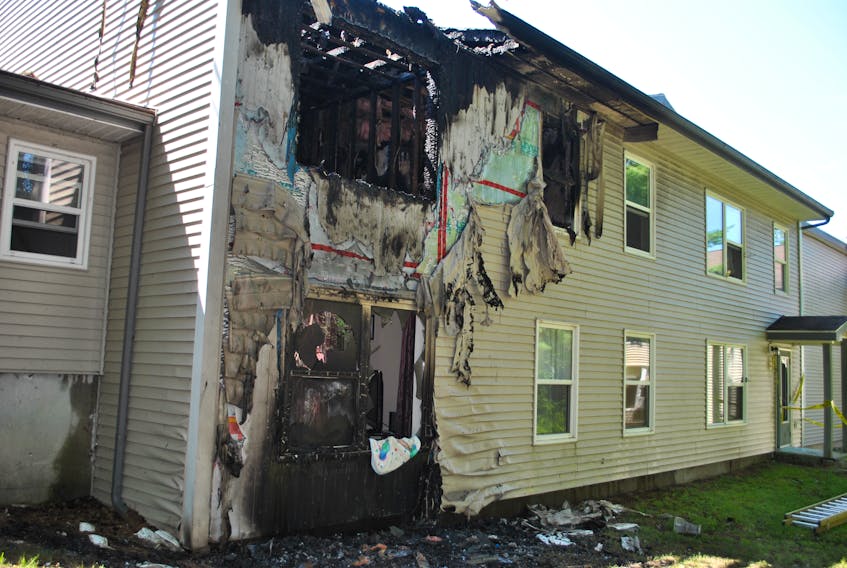 Charges are pending against a 21-year-old Shelburne man after he intentionally set a fire inside a seniors' residential complex on July 28.