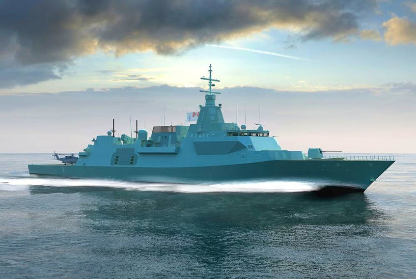 An artist's rendering of the Type 26 Global Combat Ship.