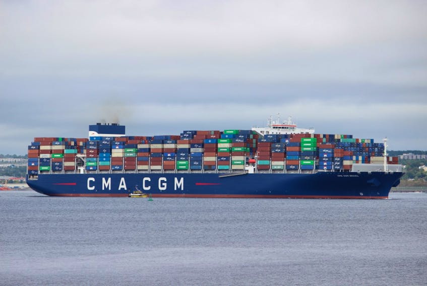 The CMA CGM Brazil called Thursday on PSA Halifax and set the record for the largest container ship to call in Canada and the largest to call on the east coast of North America. 
