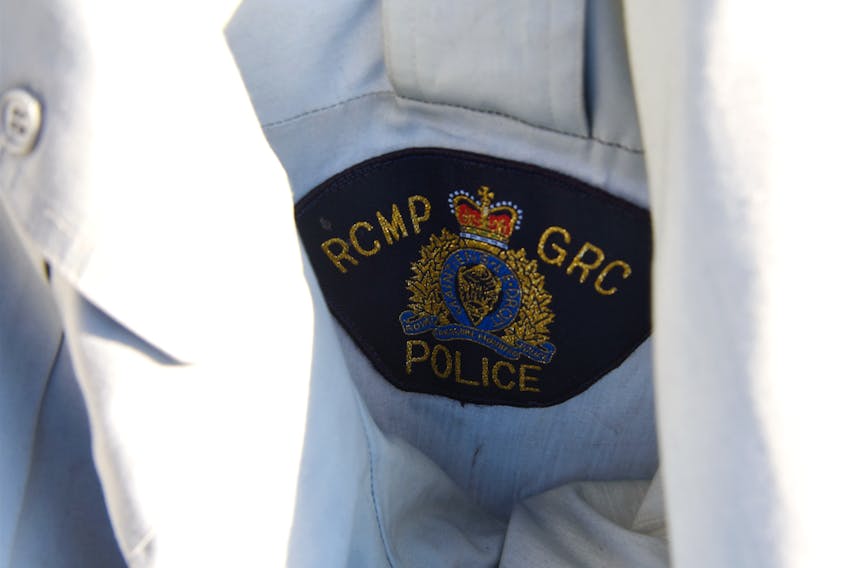 The RCMP logo on the police uniform the gunman wore during his shooting rampage in Nova Scotia on April 18 and 19, 2020.