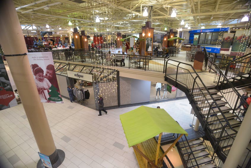 The Confederation Court Mall in Charlottetown had a shortage of last minute Christmas shoppers as did the Charlottetown Mall Saturday. BRIAN MCINNIS/THE GUARDIAN
