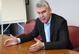 Nova Scotia Premier Stephen McNeil answers questions during an editorial board meeting at the Cape Breton Post on Friday. T.J. COLELLO/CAPE BRETON POST