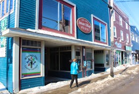 The Smart Shop Place building has been put up for sale by its current owners, Parker Rudderham and his real estate business partner Sheldon Nathanson. The building is considered a prime location for a commercial building. GREG MCNEIL/CAPE BRETON POST