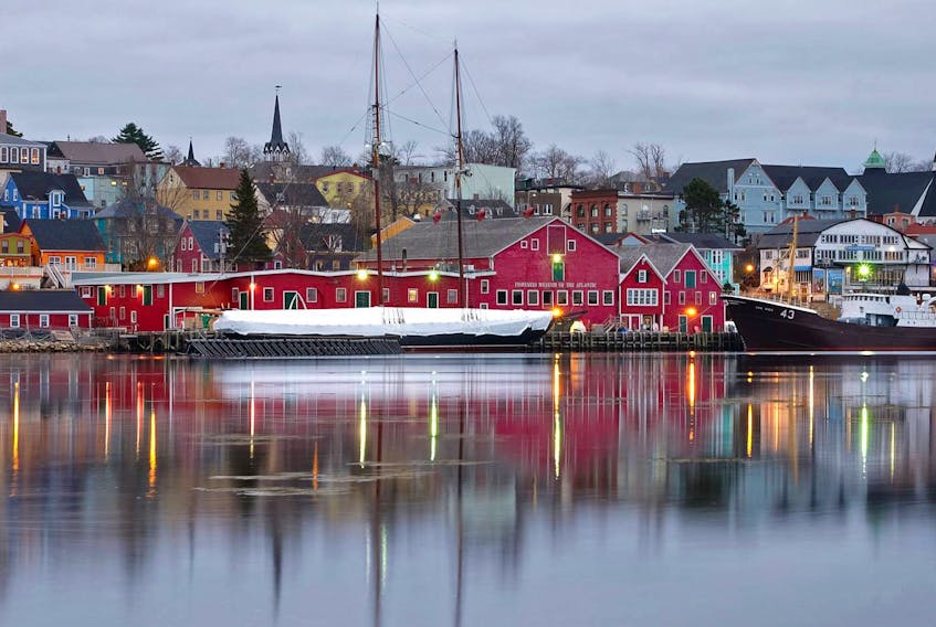 Not a breath of wind in lovely Lunenburg, N.S. last Saturday evening.  The late-season finds the iconic Bluenose under wraps. Phil Vogler from Berwick, N.S. was behind the lens for this one.