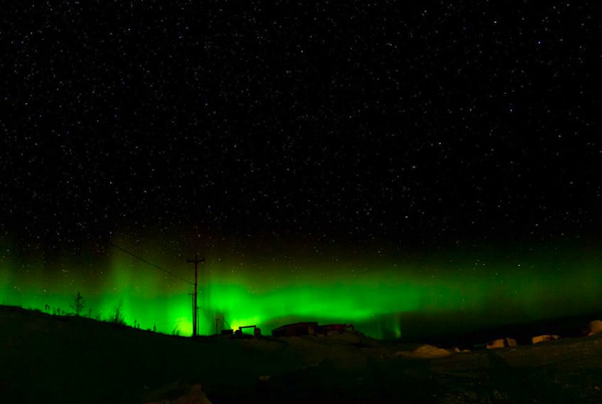 Jason Edwards braved a -30 wind chill to bring us this stunning photo of the Aurora Borealis. He took the photo just outside Hopedale, N.L.