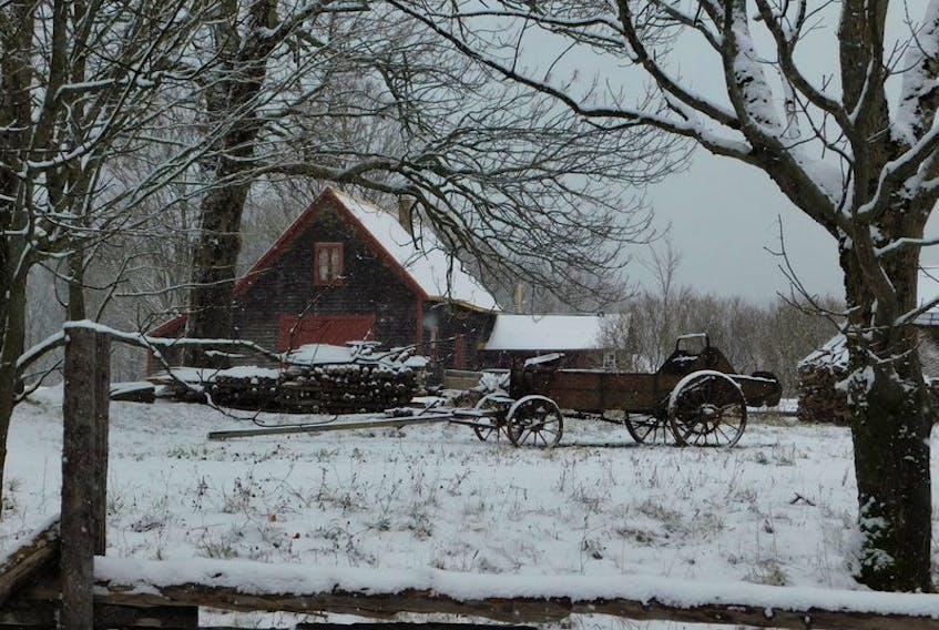 A snow squall dropped just enough white on the Ross Farm Museum in New Ross, N.S., to turn this photo by Karen Cook into a perfect Christmas card.