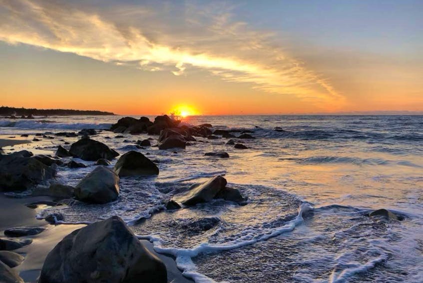Margie Douglas  - of Truro, N.S. -  recently spent  some time at the stunning White Point Beach Resort on Nova Scotia's South Shore where she captured this sunrise.