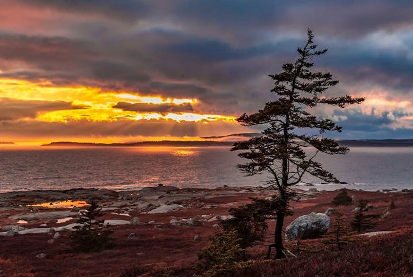 Sunset magic near Peggy's Cove from Barry Burgess.