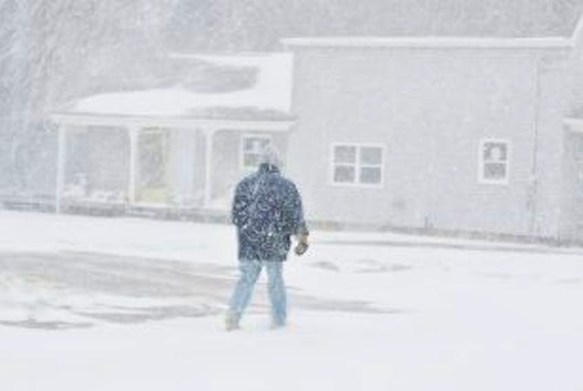 ["<p>An Amherst man makes his way down LaPlanche Street during Tuesday's snowstorm that dumped 29 cm of snow on the town. Another dump of snow is forecast for late Friday and early Saturday.</p>"]