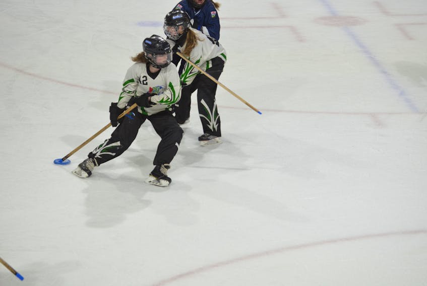 Sophia Jeffery, 42, recorded three points in the P.E.I. Wave’s 6-4 semifinal win over Ontario Three (West Ottawa) at the 2019 Credit Union Canadian ringette championships in Summerside early Friday evening. The Wave will play Alberta Four (Calgary Core) in the under-16 gold-medal game at Credit Union Place on Saturday at 10 a.m.