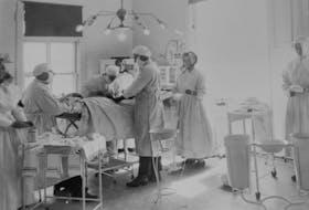 This is an operating room at the old Charlottetown Hospital (pre-1920). 