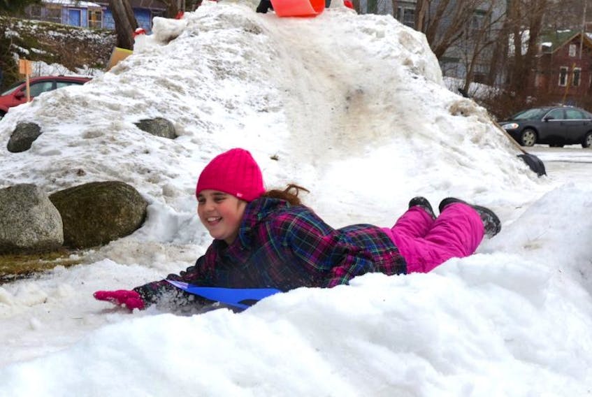 There should be more than enough snow for sledding after the Feb. 8-9 blizzard blows out of town. FILE 