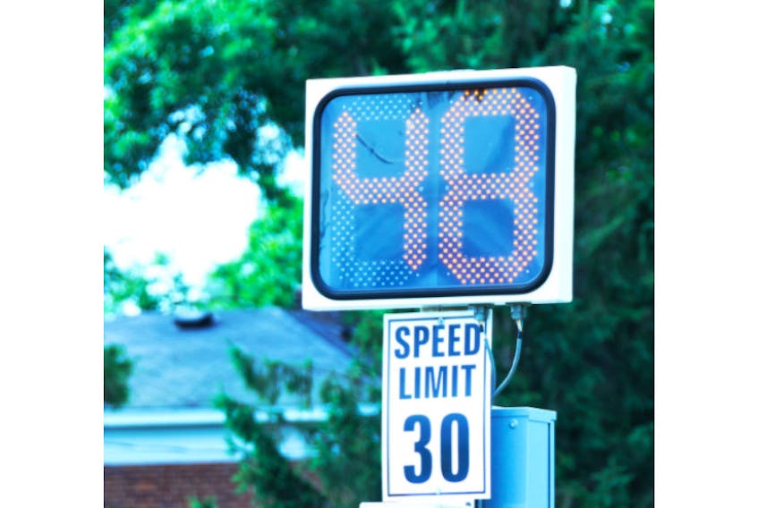 The committee responsible for policing in Charlottetown wants to purchase more speed sentry signs, similar to this one.