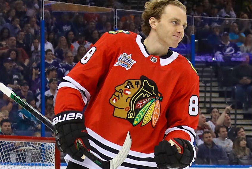 Tim Stuetzle has been compared to Patrick Kane (pictured) of the Chicago Blackhawks. 
