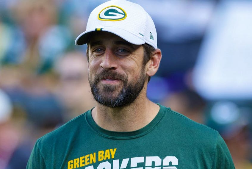 Green Bay Packers quarterback Aaron Rodgers. 
