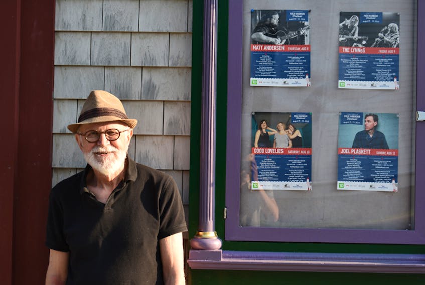 Folk Harbour Society president Harold Pearse stands outside the Lunenburg Opera House. The society has started a GoFundMe campaign to cover the $330,000 mortgage on the building.