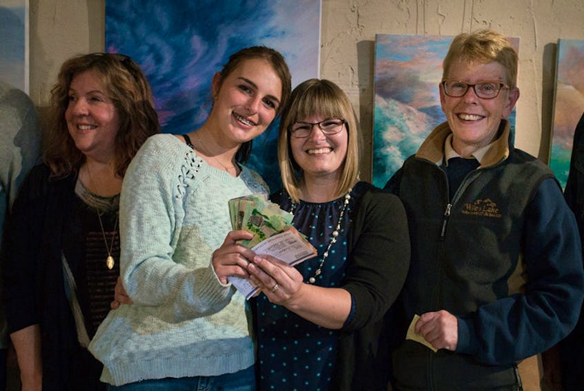 Ellen Fancy, centre, is a woman on a mission: to spread kindness throughout the South Shore of Nova Scotia. Fancy was the recipient of a $1,000 prize from the Awesome Foundation South Shore. - John McCarthy