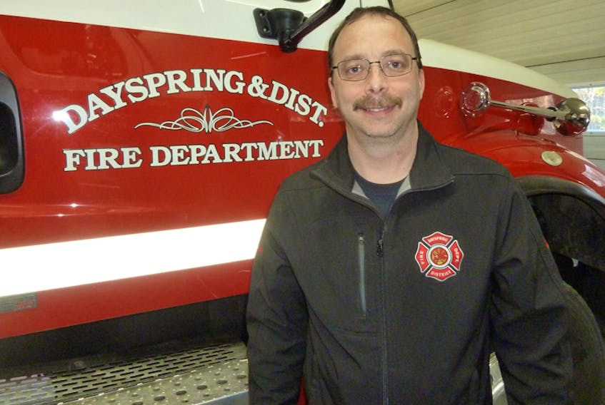 David Walker has been a volunteer firefighter and medical first responder for 14 years, the last five as captain. Walker, who once left his wedding reception at the fire hall to go to the scene of a motor vehicle collision, was honoured by the Municipality of the District of Lunenburg last month for his ongoing volunteer commitment with the Dayspring and District Fire Department.