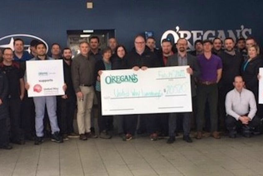 O’Regan’s Auto Group in Lunenburg has been making a huge, positive impact in the community with its support of The United Way. CONTRIBUTED