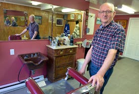 Barber Rick Harris, owner of Harris's Barber Shop on Casey Street in St. John's, is retiring after 54 years in the business. His father, Richard Harris Sr., opened the first shop on New Gower Street in 1905.

Keith Gosse/The Telegram