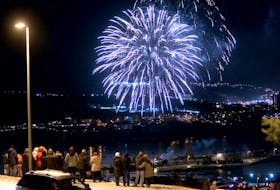 Fireworks over Quidi Vidi Lake in St. John’s. -KEITH GOSSE/THE TELEGRAM FILE PHOTO