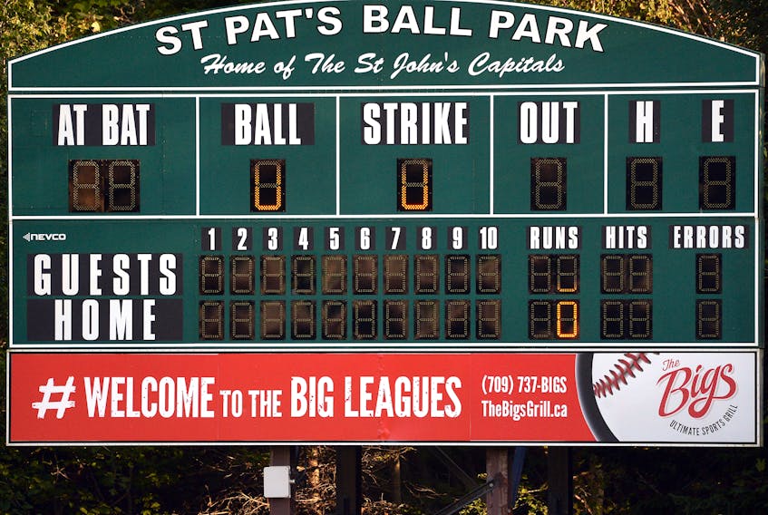 After being postponed because of wet conditions Saturday, Game 1 of the 2020 St. John's senior baseball final is scheduled to begin this evening at St. Pat's Ball Park.