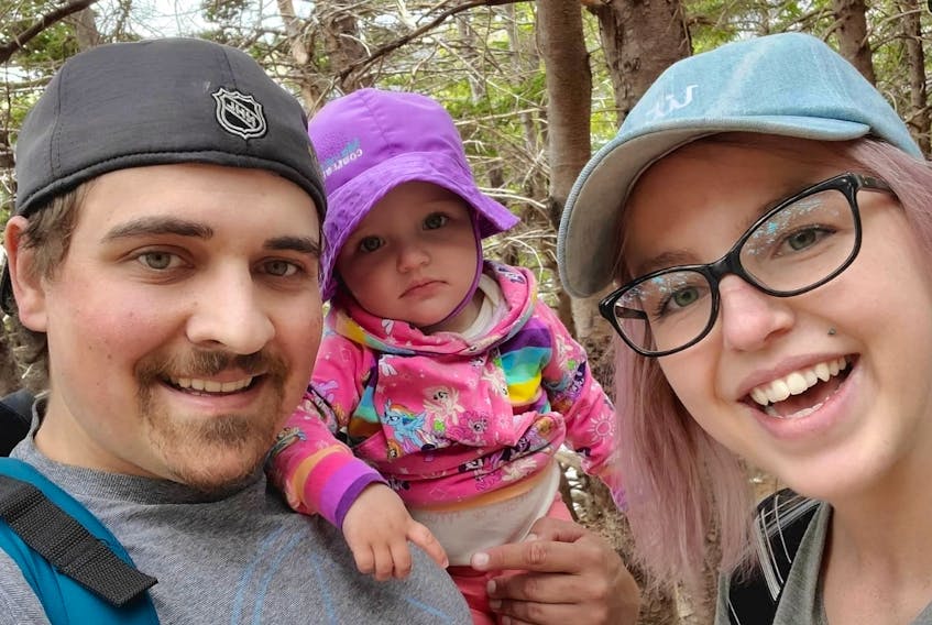 Samantha McLennon, pictured with her husband, Luke McLennon, and one-year-old daughter, Mila, is due to give birth to her second child in October. — CONTRIBUTED PHOTO