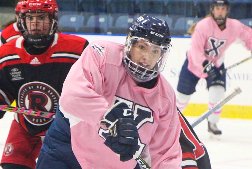 Antigonish native Josie Chisholm is entering her sophomore season with the St. F.X. X-Women hockey team. Richard MacKenzie